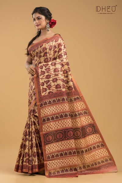 Exclusive Chanderi Multani Silk Saree