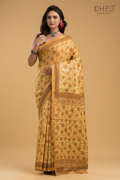 Exclusive Chanderi Multani Silk Saree