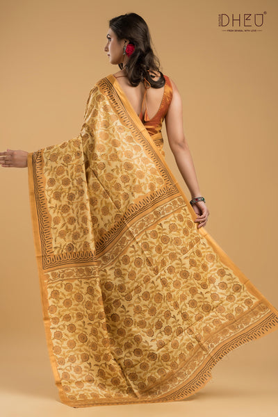 Exclusive Chanderi Multani Silk Saree