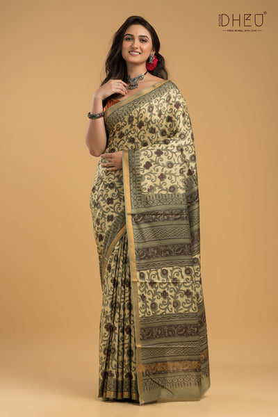 Exclusive Chanderi Multani Silk Saree