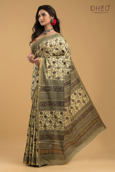 Exclusive Chanderi Multani Silk Saree