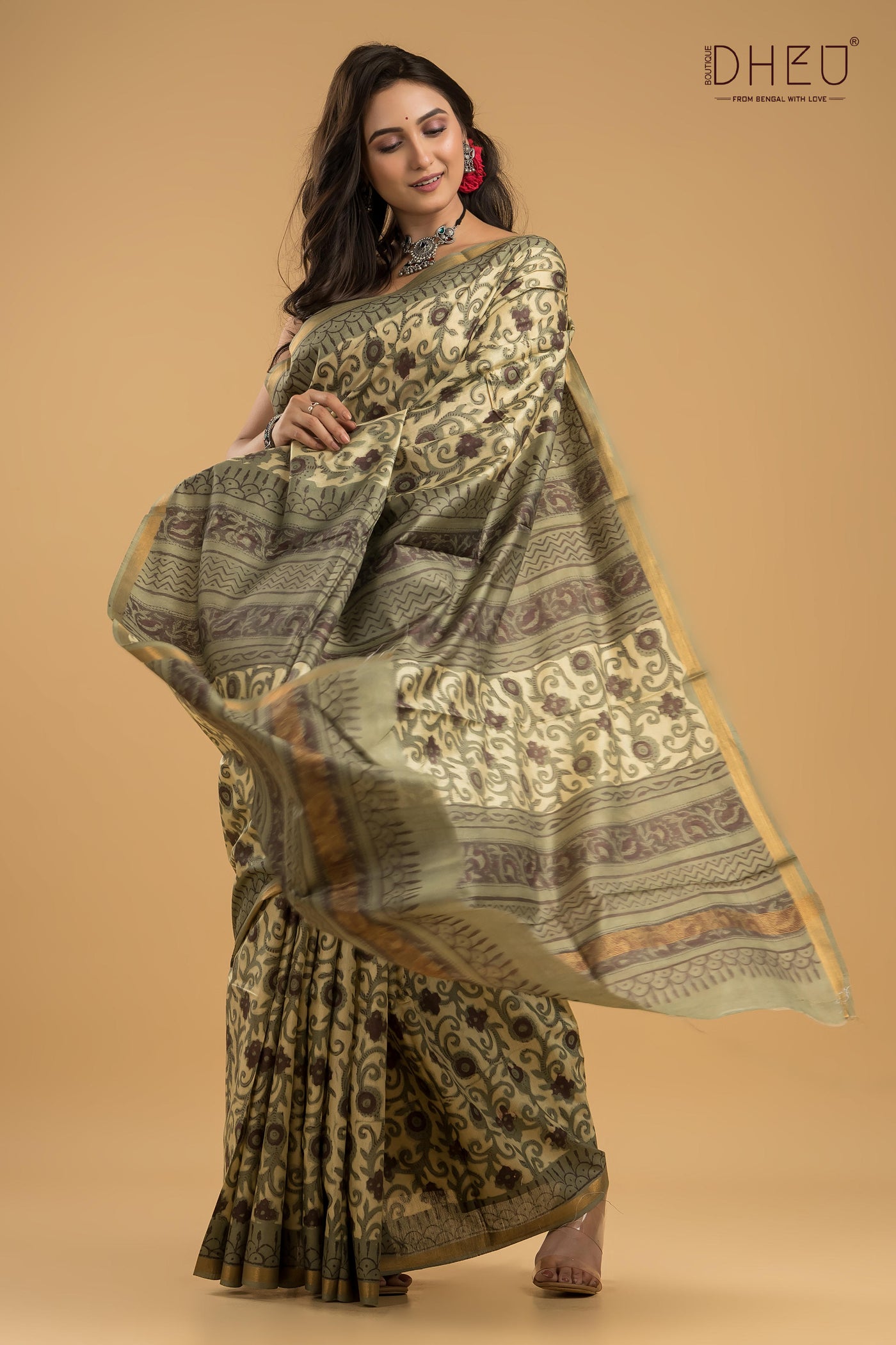 Exclusive Chanderi Multani Silk Saree