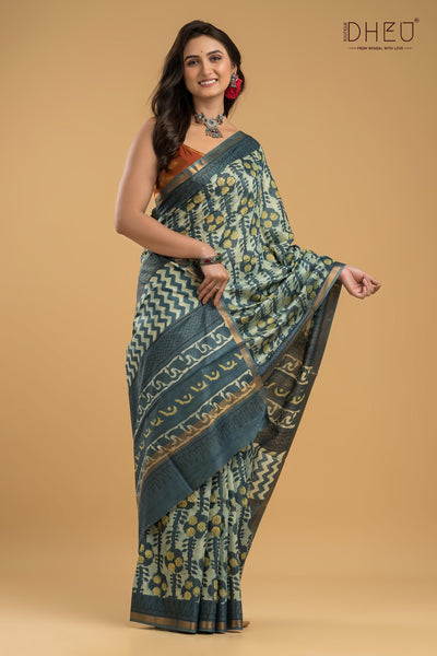 Exclusive Chanderi Multani Silk Saree