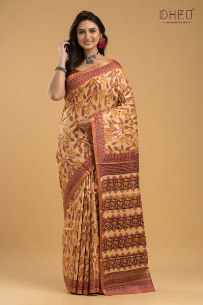 Exclusive Chanderi Multani Silk Saree