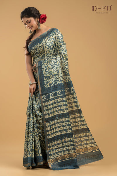 Exclusive Chanderi Multani Silk Saree