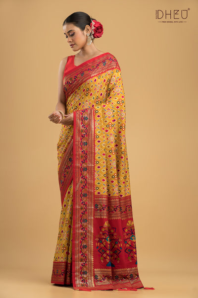 Exclusive Designer Patola Silk Saree