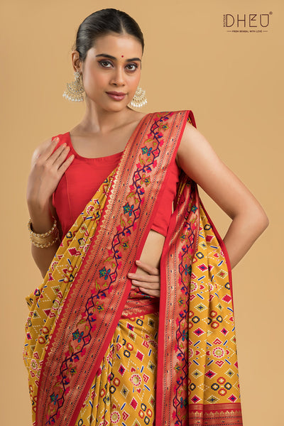 Exclusive Designer Patola Silk Saree