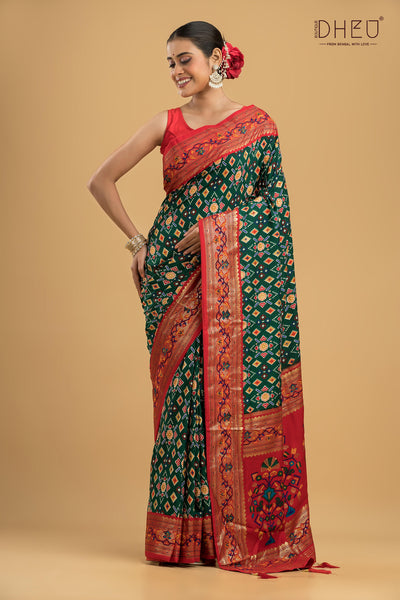 Exclusive Designer Patola Silk Saree