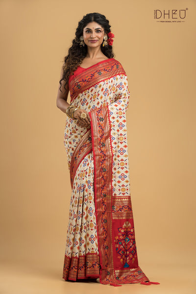 Exclusive Designer Patola Silk Saree