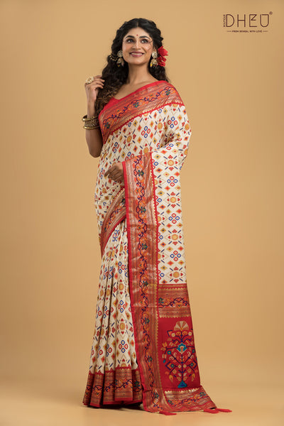 Exclusive Designer Patola Silk Saree