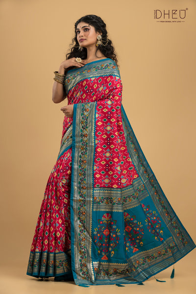 Exclusive Designer Patola Silk Saree