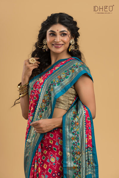 Exclusive Designer Patola Silk Saree