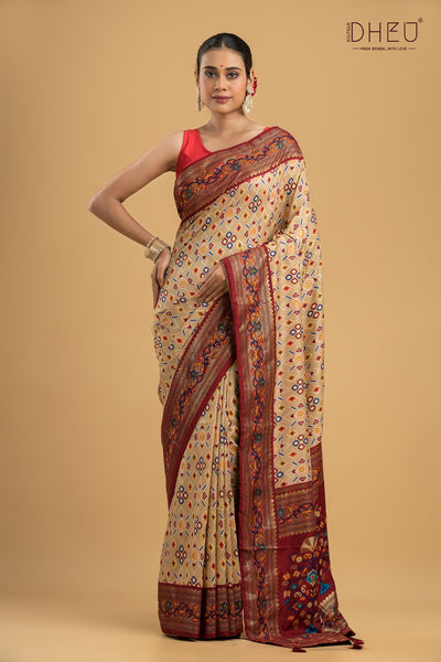 Exclusive Designer Patola Silk Saree