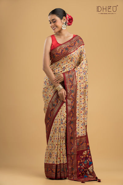 Exclusive Designer Patola Silk Saree