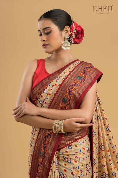 Exclusive Designer Patola Silk Saree