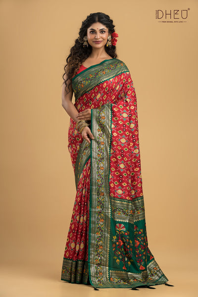 Exclusive Designer Patola Silk Saree