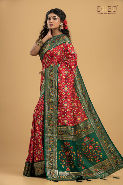 Exclusive Designer Patola Silk Saree