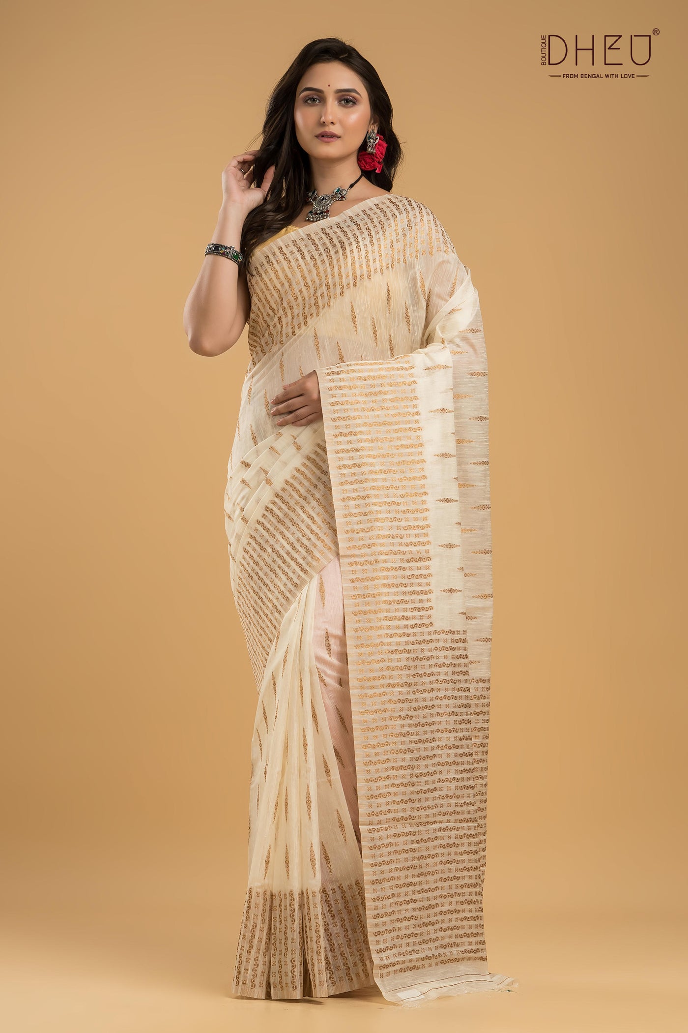 Designer Muga Silk Saree