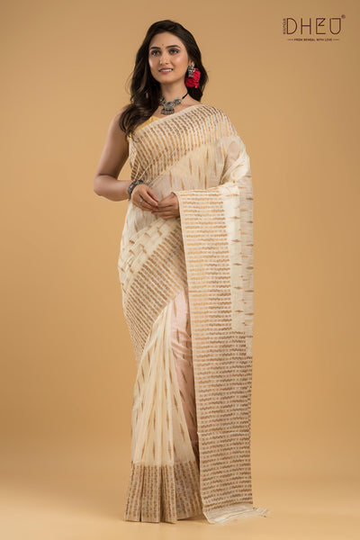 Designer Muga Silk Saree