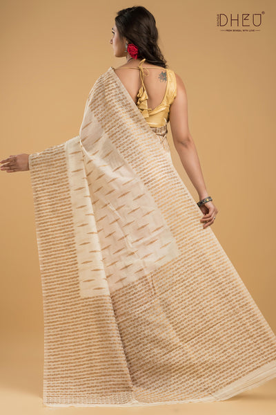 Designer Muga Silk Saree