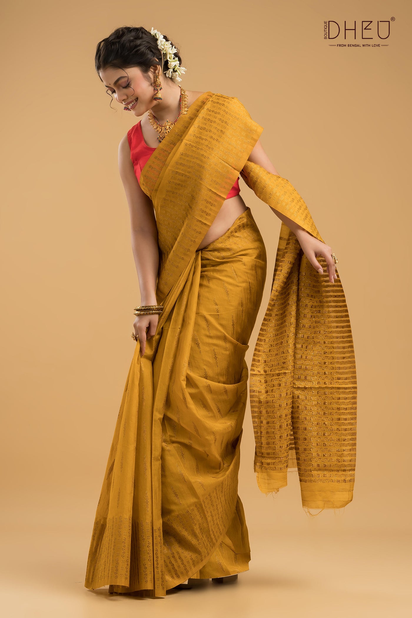 Designer Muga Silk Saree