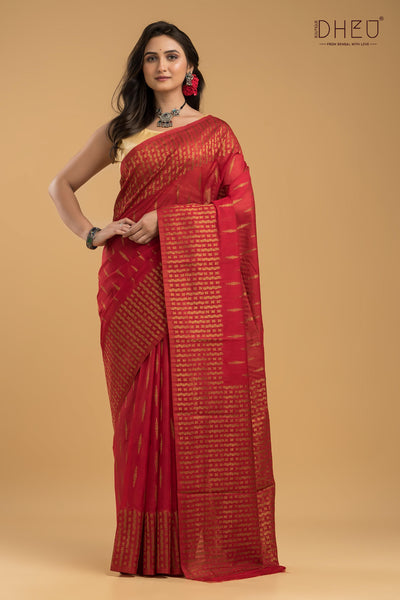 Designer Muga Silk Saree