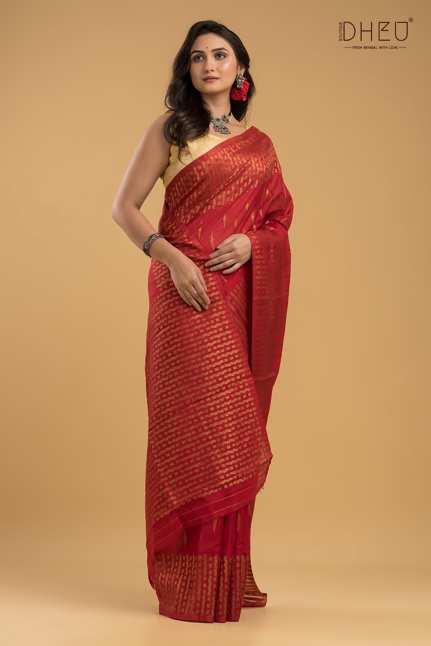 Designer Muga Silk Saree