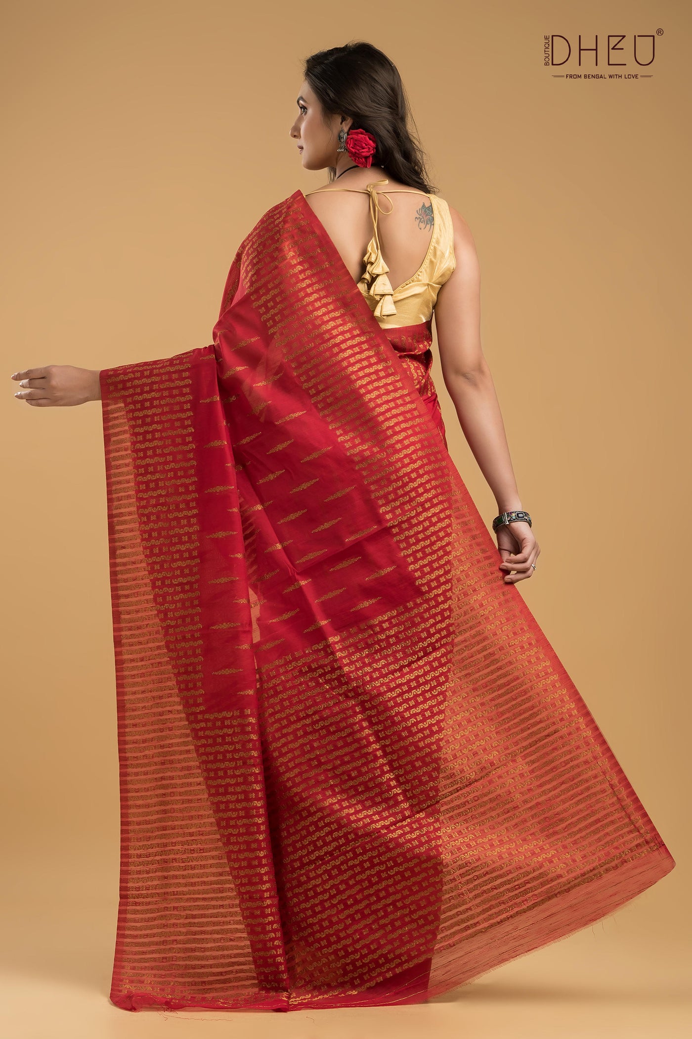 Designer Muga Silk Saree