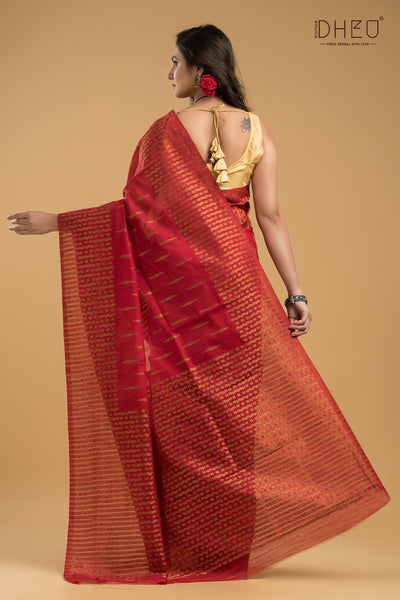 Designer Muga Silk Saree