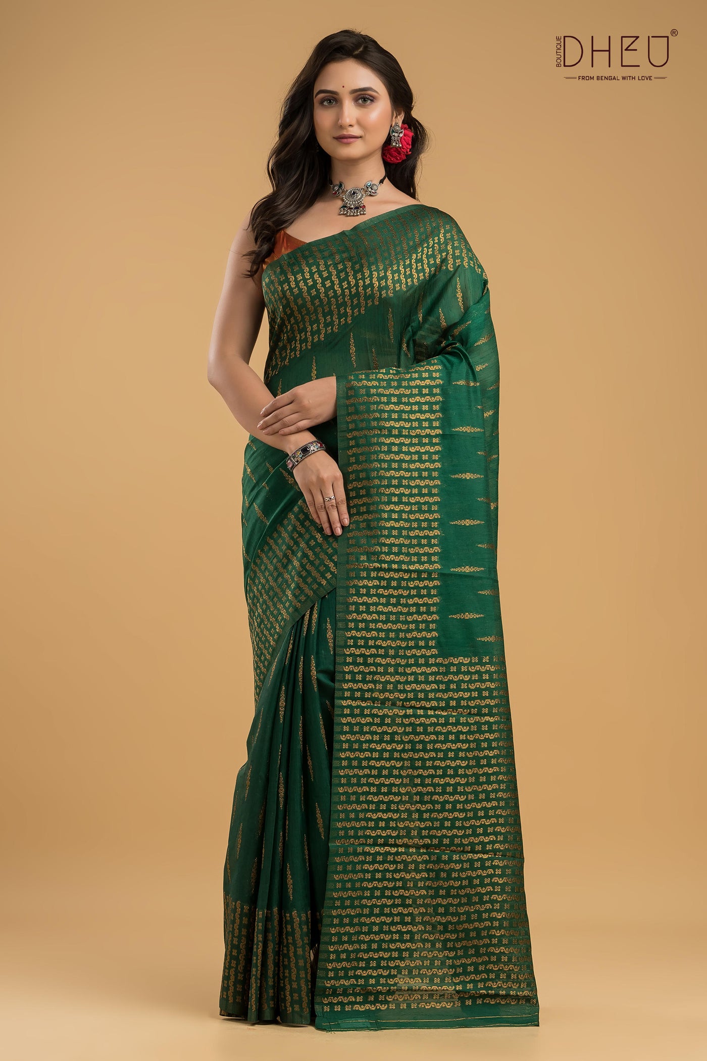 Designer Muga Silk Saree