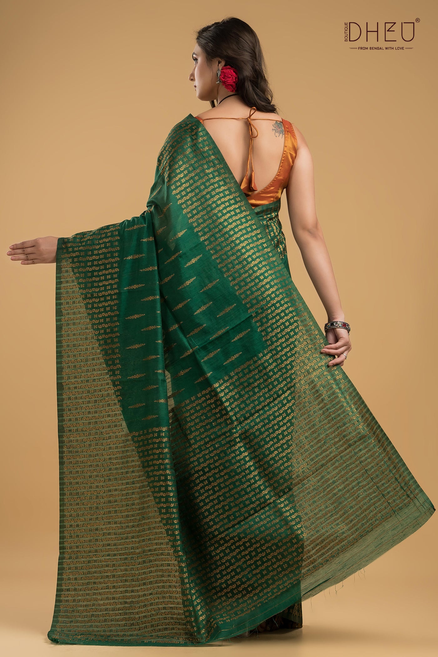 Designer Muga Silk Saree