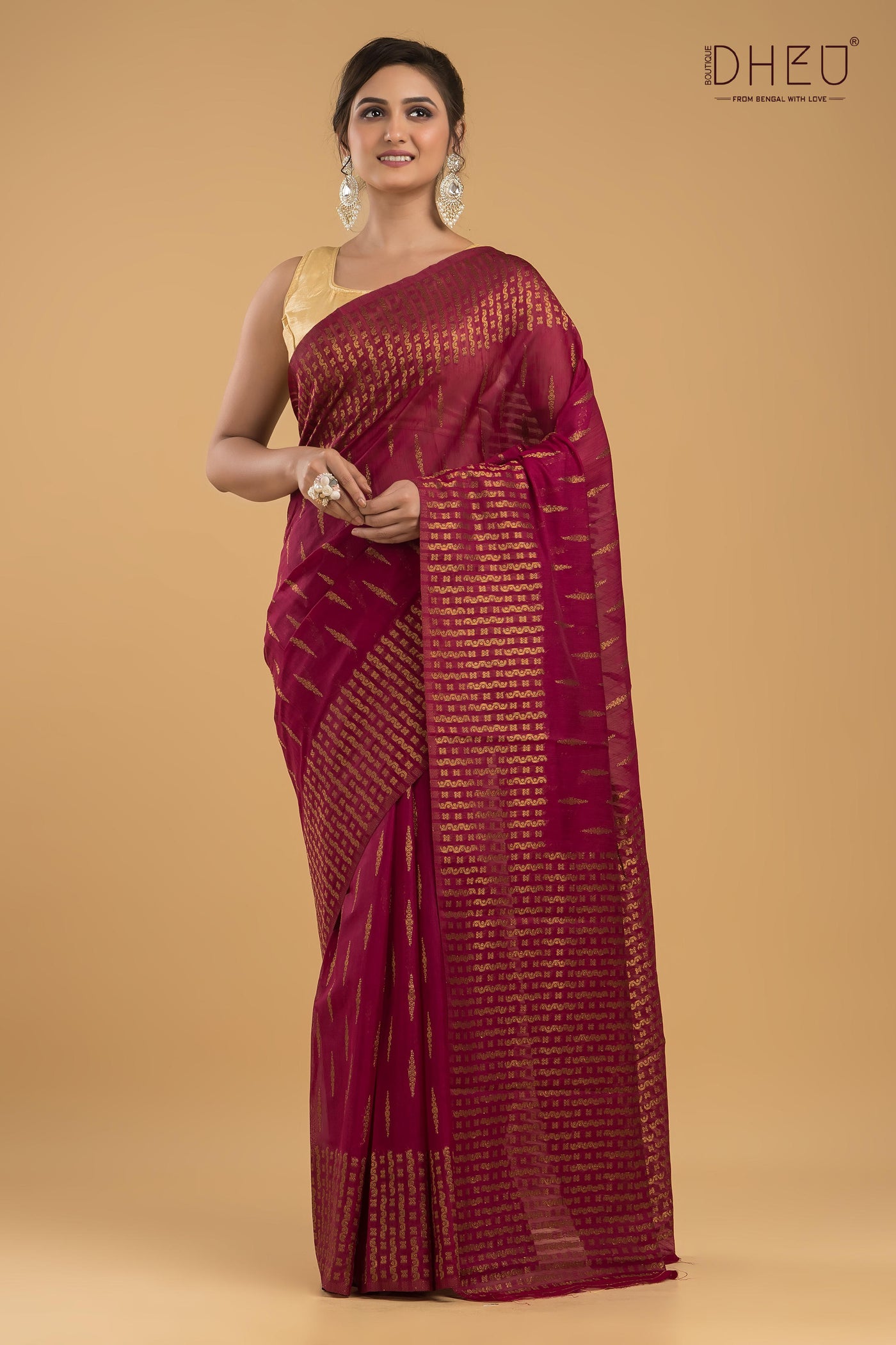 Designer Muga Silk Saree