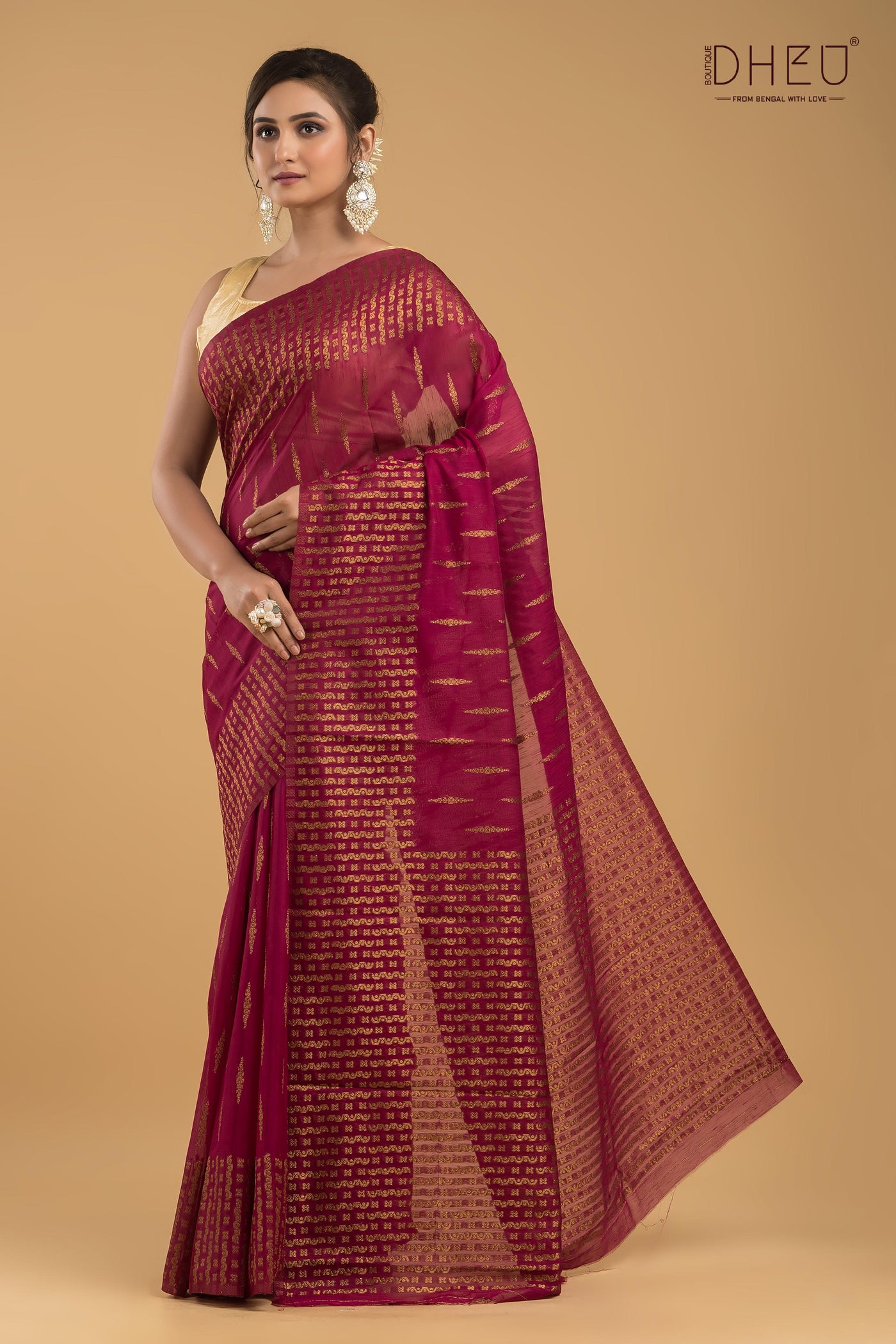 Designer Muga Silk Saree