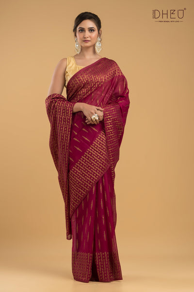 Designer Muga Silk Saree