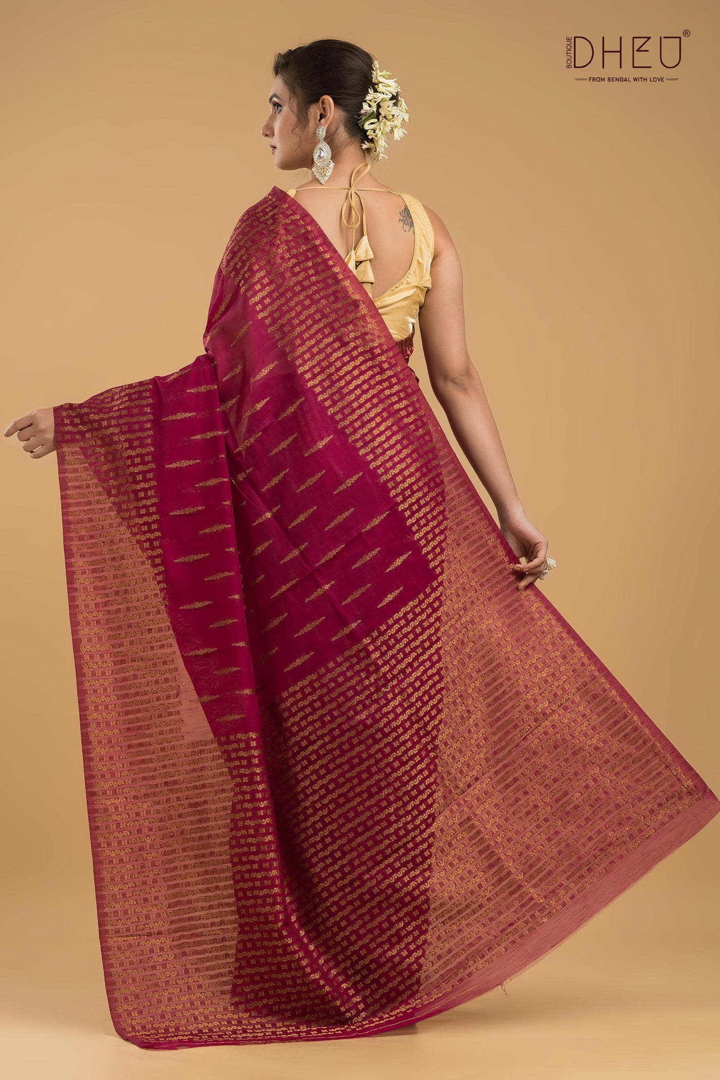 Designer Muga Silk Saree