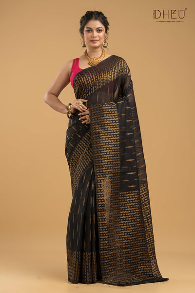 Designer Muga Silk Saree