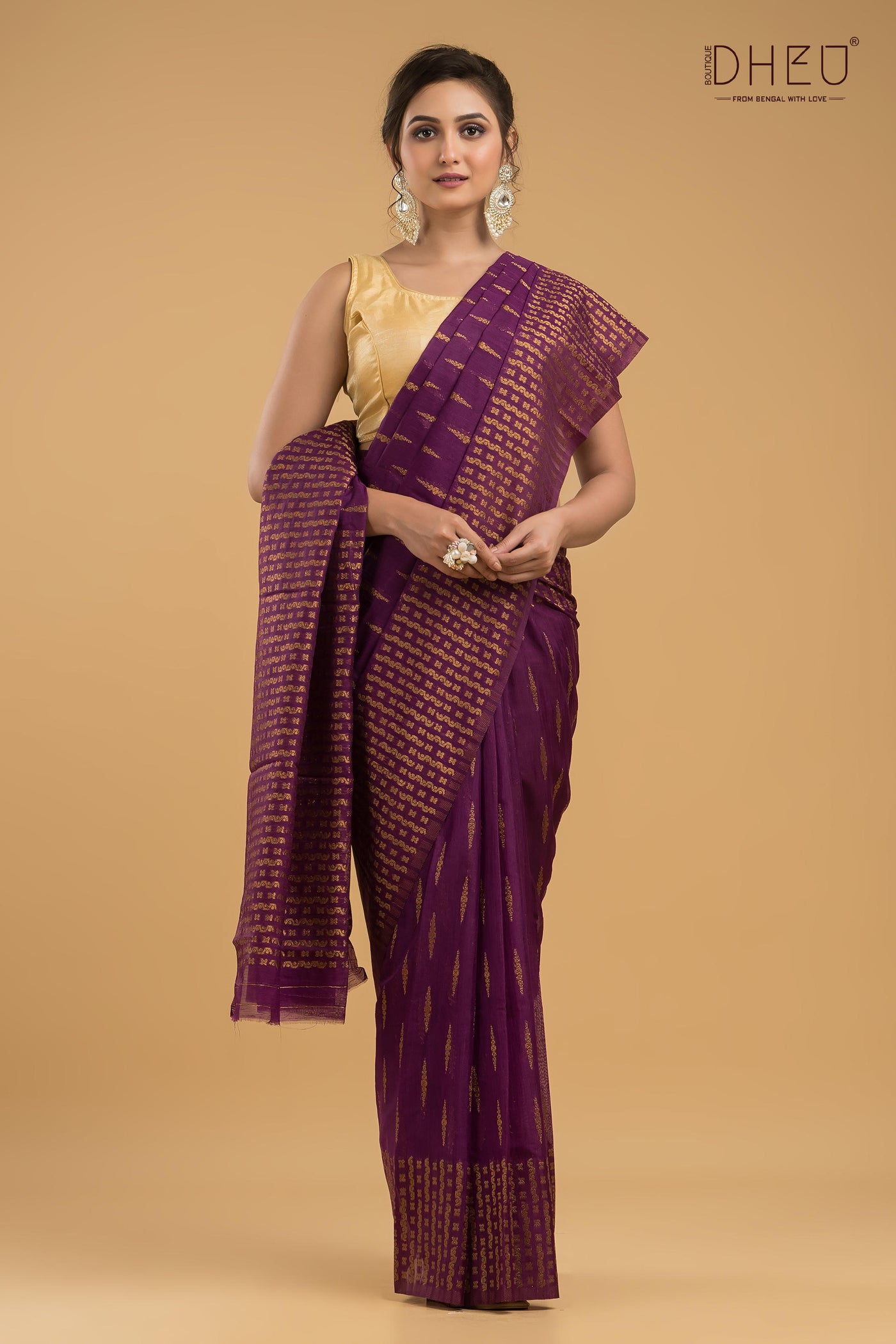 Designer Muga Silk Saree