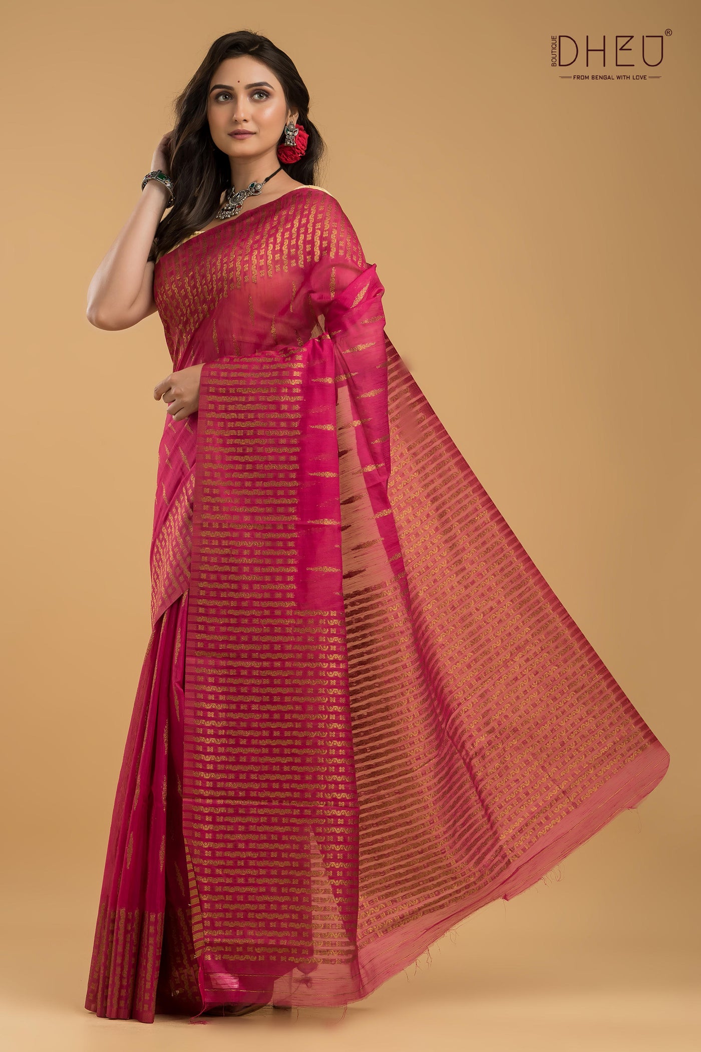 Designer Muga Silk Saree