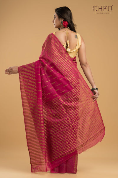 Designer Muga Silk Saree