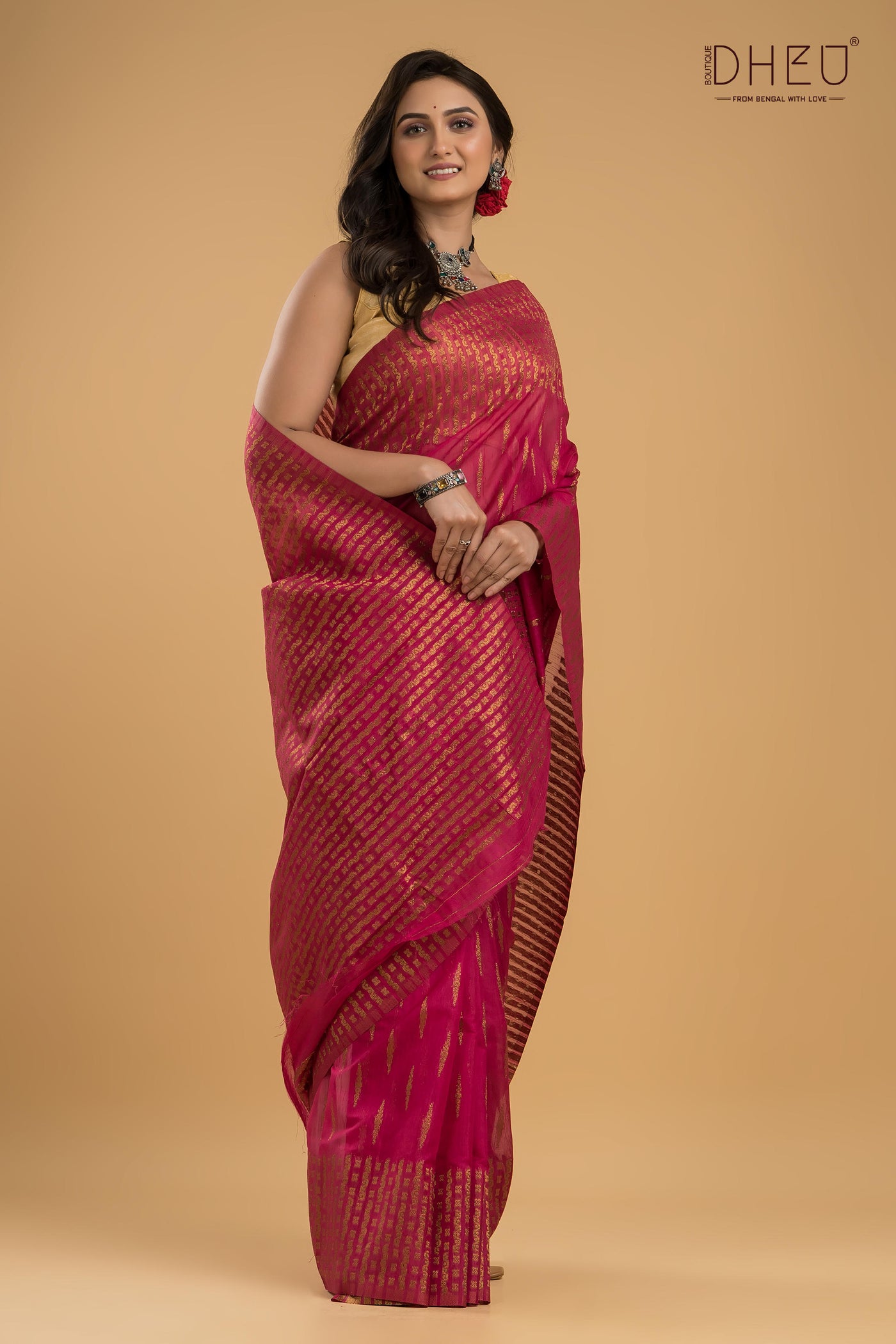 Designer Muga Silk Saree