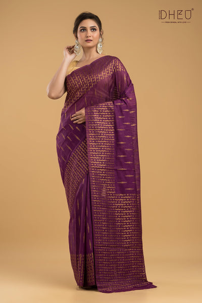 Designer Muga Silk Saree