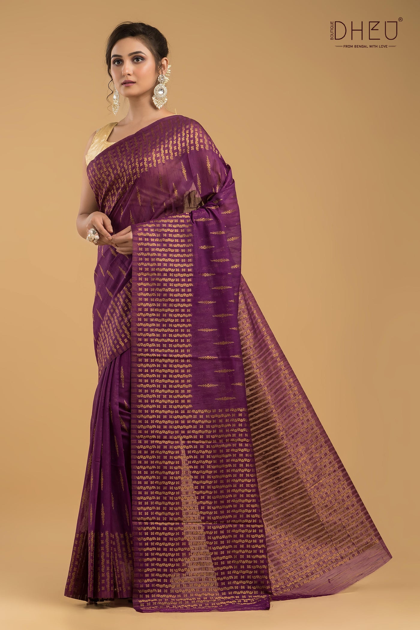 Designer Muga Silk Saree