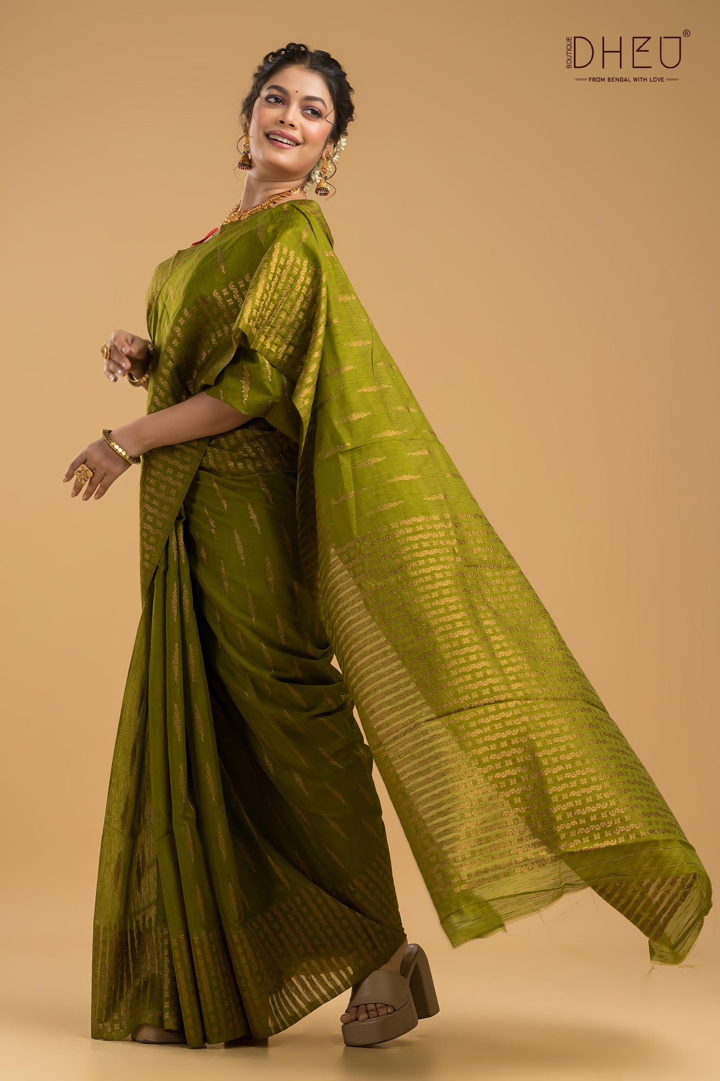 Designer Muga Silk Saree