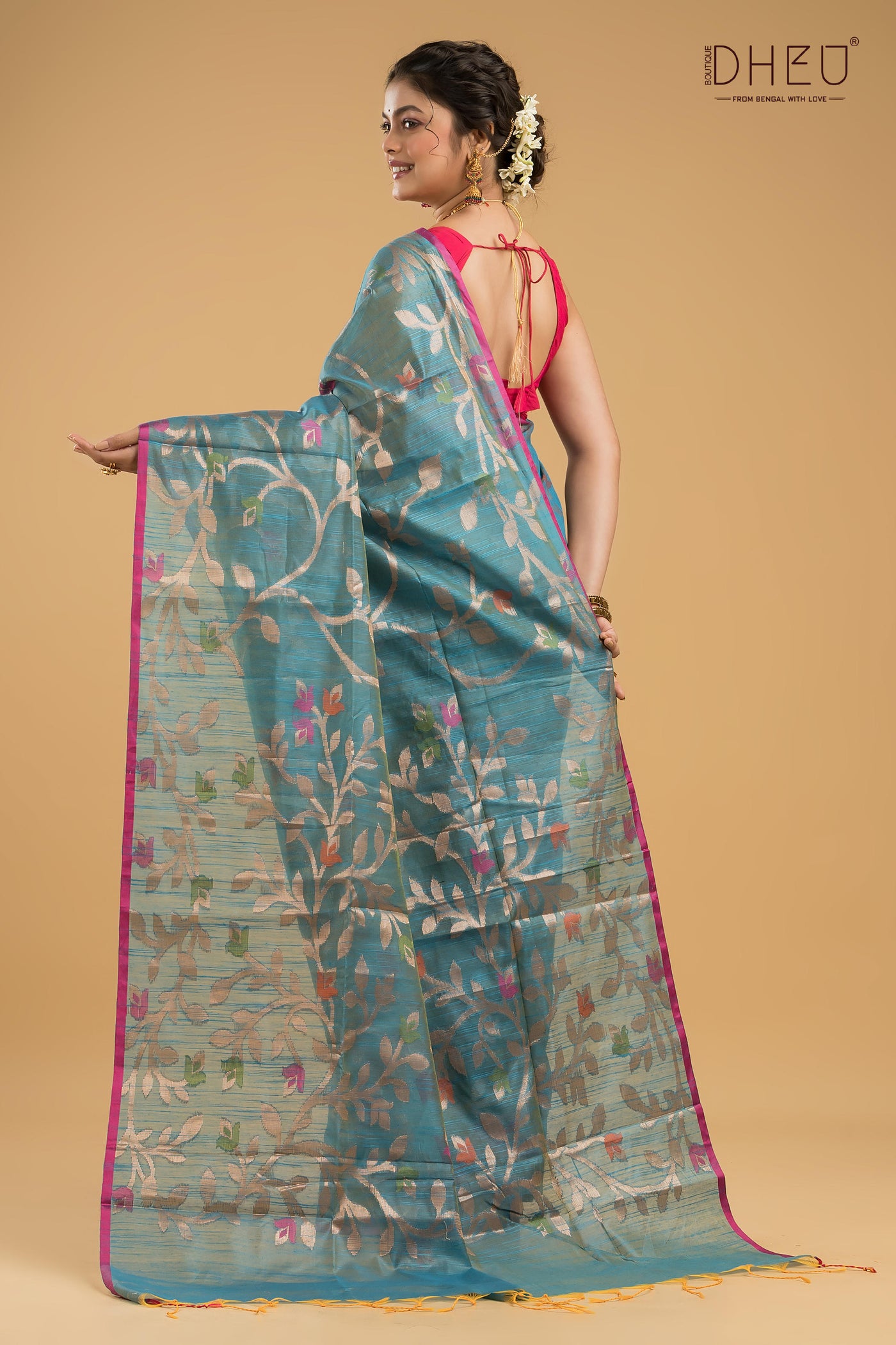 Designer Matka Muslin Saree