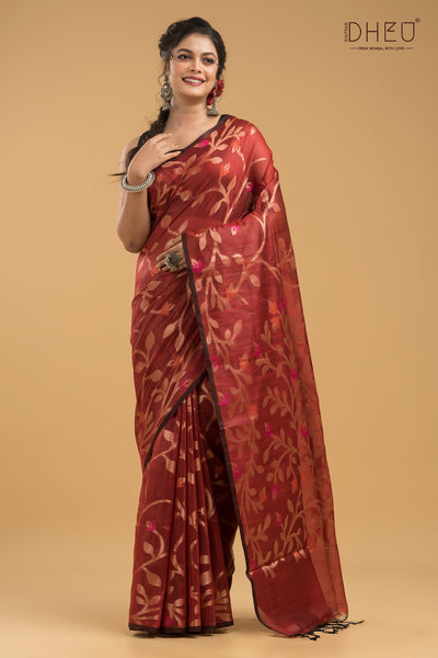 Designer Matka Muslin Saree