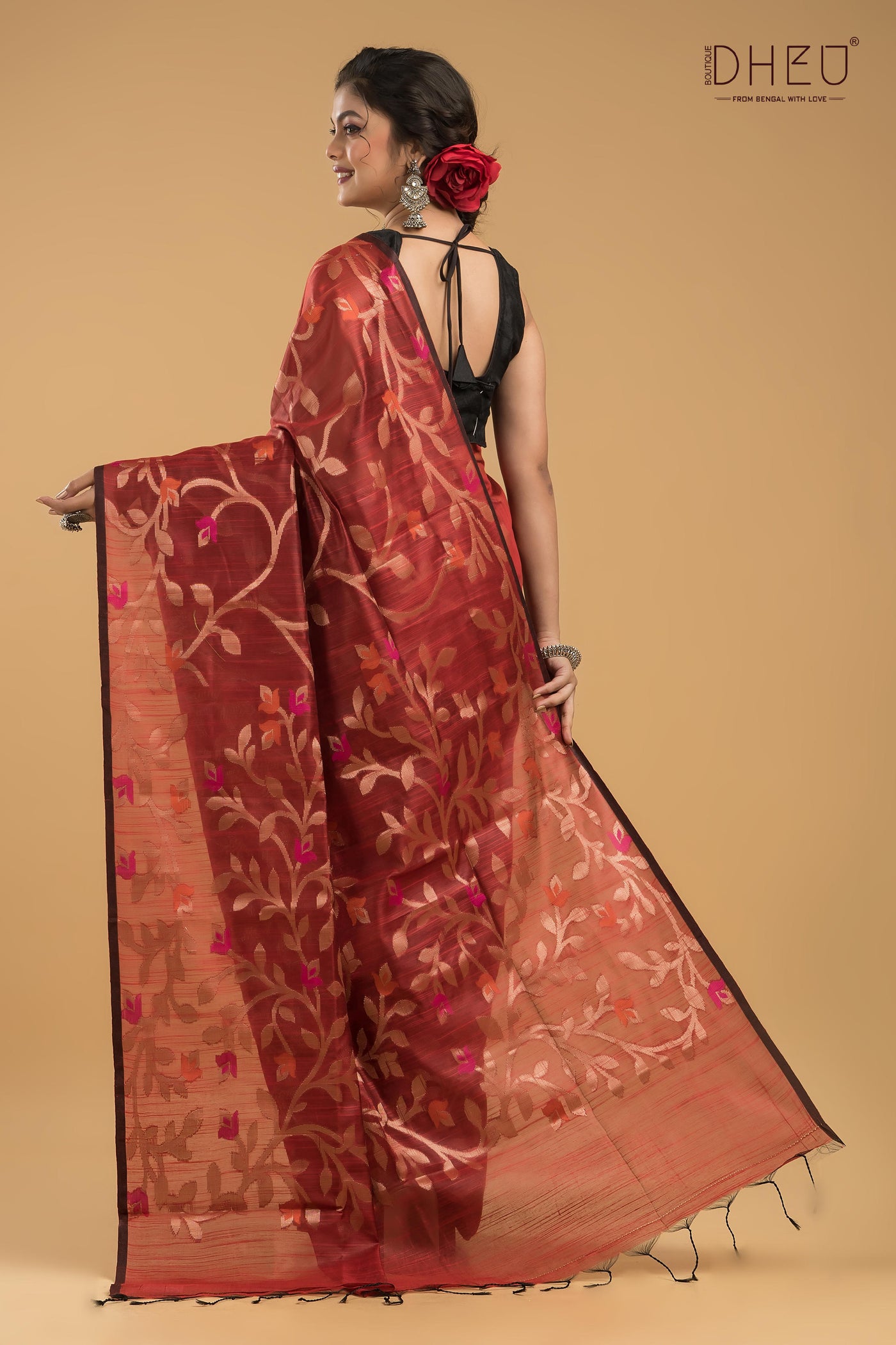 Designer Matka Muslin Saree