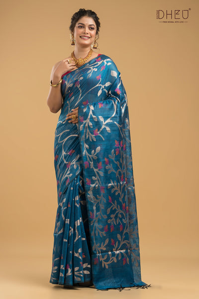 Designer Matka Muslin Saree