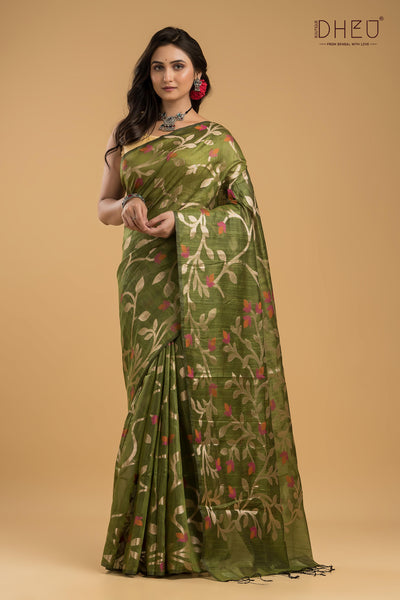 Designer Matka Muslin Saree