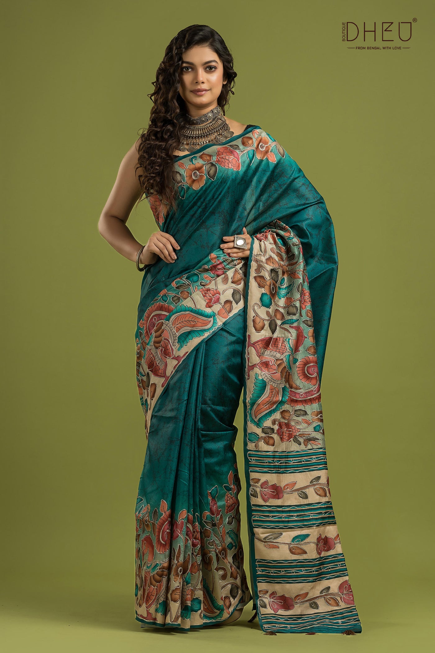 Exclusive Kalamkari Silk Saree