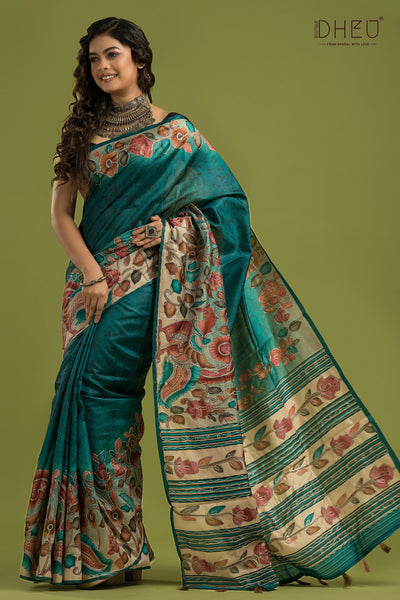 Exclusive Kalamkari Silk Saree